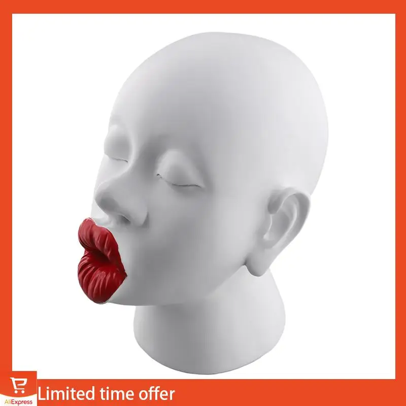 Fresh Red Lip Figure Sculpture Creative Living Room Bookshelf Art Room Decor Modern Face Home Decoration
Fresh Red Lip Figure Sculpture Creative Living Room Bookshelf Art Room Decor Modern Face Home Decoration