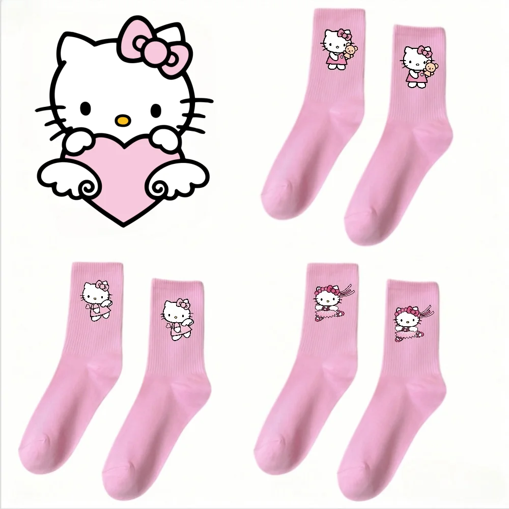 Cartoon KT Cat Girls' Socks Japanese and Korean Lovely Anime Stylish Autumn and Winter Pure Cotton Hello Kitty Mid-Tube Socks
Cartoon KT Cat Girls' Socks Japanese and Korean Lovely Anime Stylish Autumn and Winter Pure Cotton Hello Kitty Mid-Tube Socks