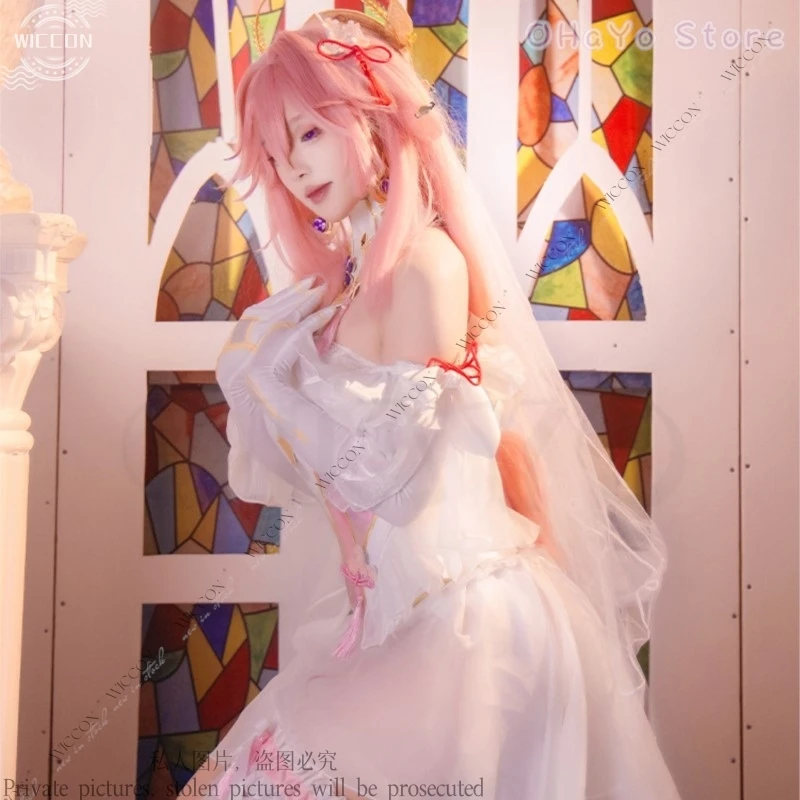 Игра Genshin Impact Wedding Pure GorgeousGrand Narukami Shrine Narukami Island Guuji Косплей Костюм Парик Жрица
Игра Genshin Impact Wedding Pure GorgeousGrand Narukami Shrine Narukami Island Guuji Косплей Костюм Парик Жрица