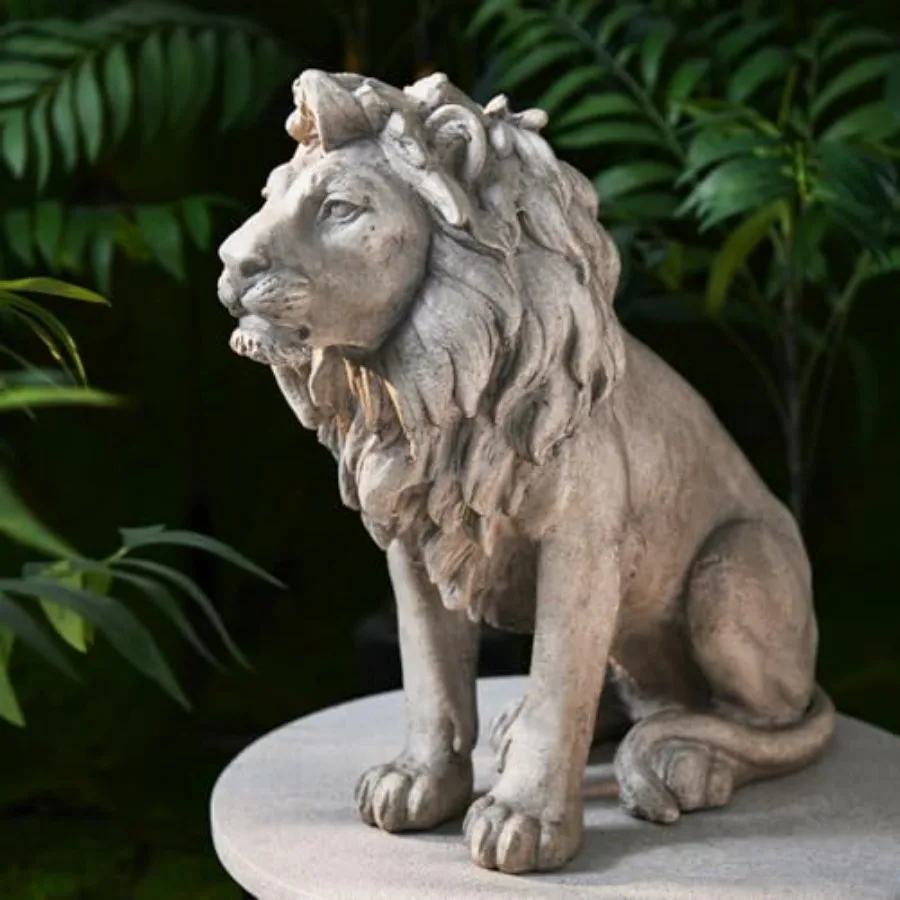 Garden Outdoor Statue Antique Stone Lion with Long Hair Brown Weather-Resistant for Patio Yard Indoor Decor 20 × 9.5 × 19.5 inc
Garden Outdoor Statue Antique Stone Lion with Long Hair Brown Weather-Resistant for Patio Yard Indoor Decor 20 × 9.5 × 19.5 inc