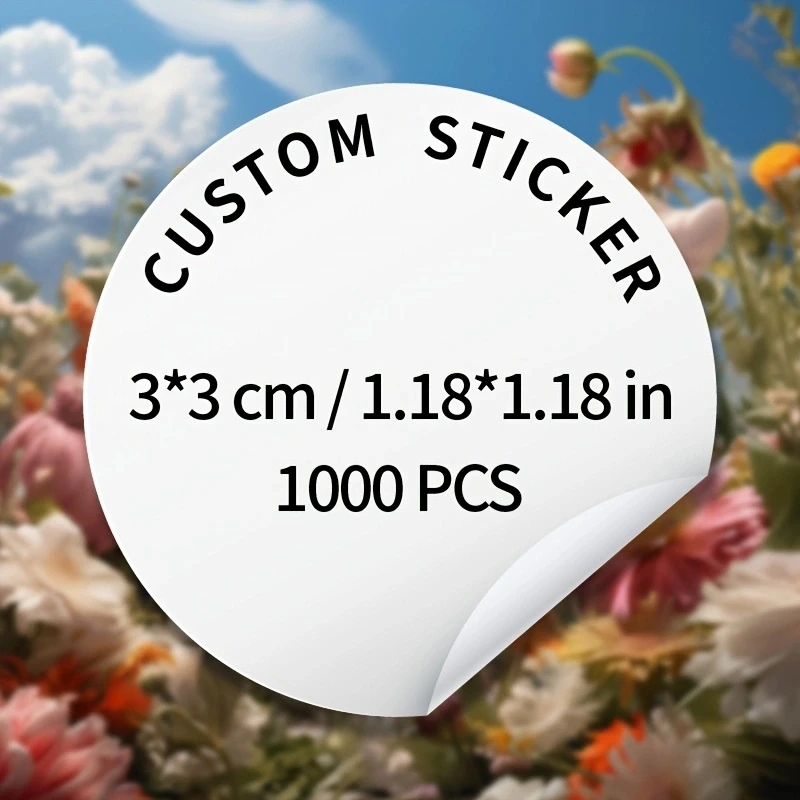 3CM 1000PCS Custom Design Stickers for Any Occasion Upload Logo/Photo to Create Personalized Decals, Event Decor & Gift Labels
3CM 1000PCS Custom Design Stickers for Any Occasion Upload Logo/Photo to Create Personalized Decals, Event Decor & Gift Labels