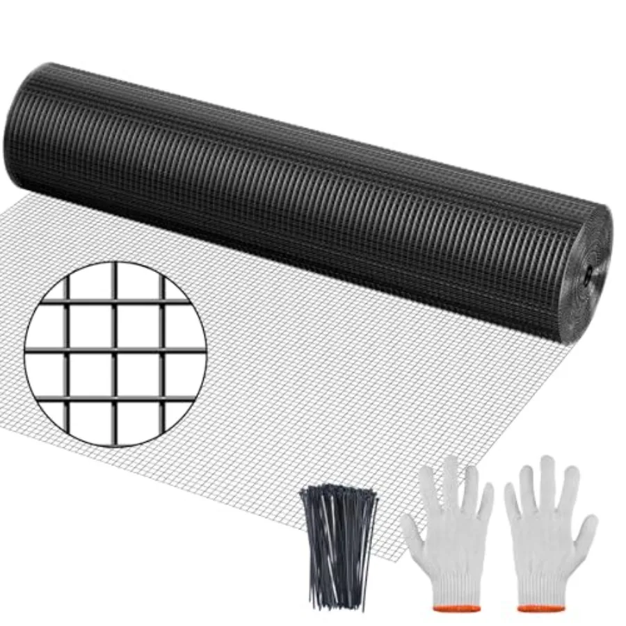 Hardware Cloth 1/2 inch Galvanized Chicken Wire Fence 19 Gauge Vinyl Coated Wire Mesh Roll Black Welded Wire Fencing Roll Gophe
Hardware Cloth 1/2 inch Galvanized Chicken Wire Fence 19 Gauge Vinyl Coated Wire Mesh Roll Black Welded Wire Fencing Roll Gophe