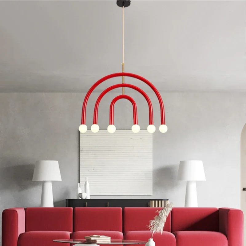 Beautiful Rainbow E27 Bulb Home Pendant Lamp Kitchen Dining Room Lighting Fixtures Colorful Metal Bedroom Luminaire Suspension
Beautiful Rainbow E27 Bulb Home Pendant Lamp Kitchen Dining Room Lighting Fixtures Colorful Metal Bedroom Luminaire Suspension