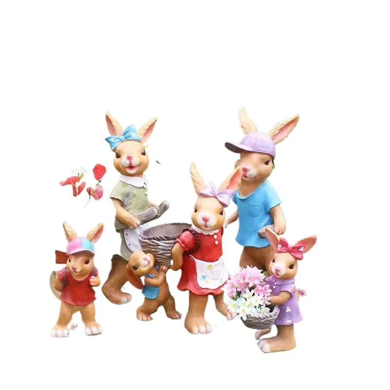 Cartoon rabbit garden courtyard lawn decorative flower pot ornament kindergarten community park fiberglass decorative sculpture
Cartoon rabbit garden courtyard lawn decorative flower pot ornament kindergarten community park fiberglass decorative sculpture