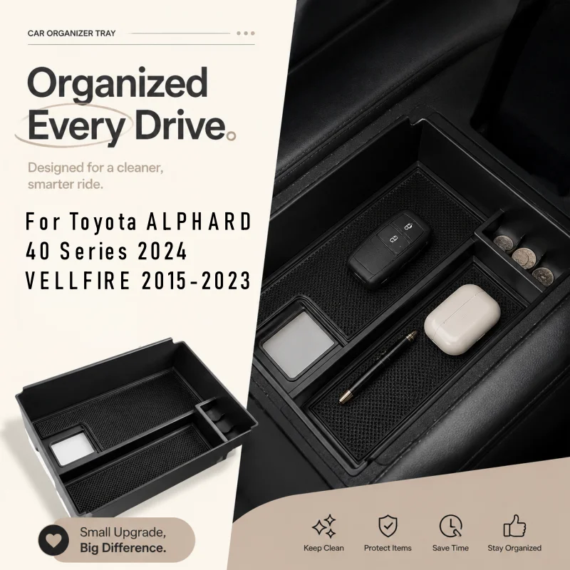 Tray Container Holder For Toyota ALPHARD 40 Series 2024 VELLFIRE 2015-2023 Car Armrest Box Storage Orgainzer Interior Accessory
Tray Container Holder For Toyota ALPHARD 40 Series 2024 VELLFIRE 2015-2023 Car Armrest Box Storage Orgainzer Interior Accessory