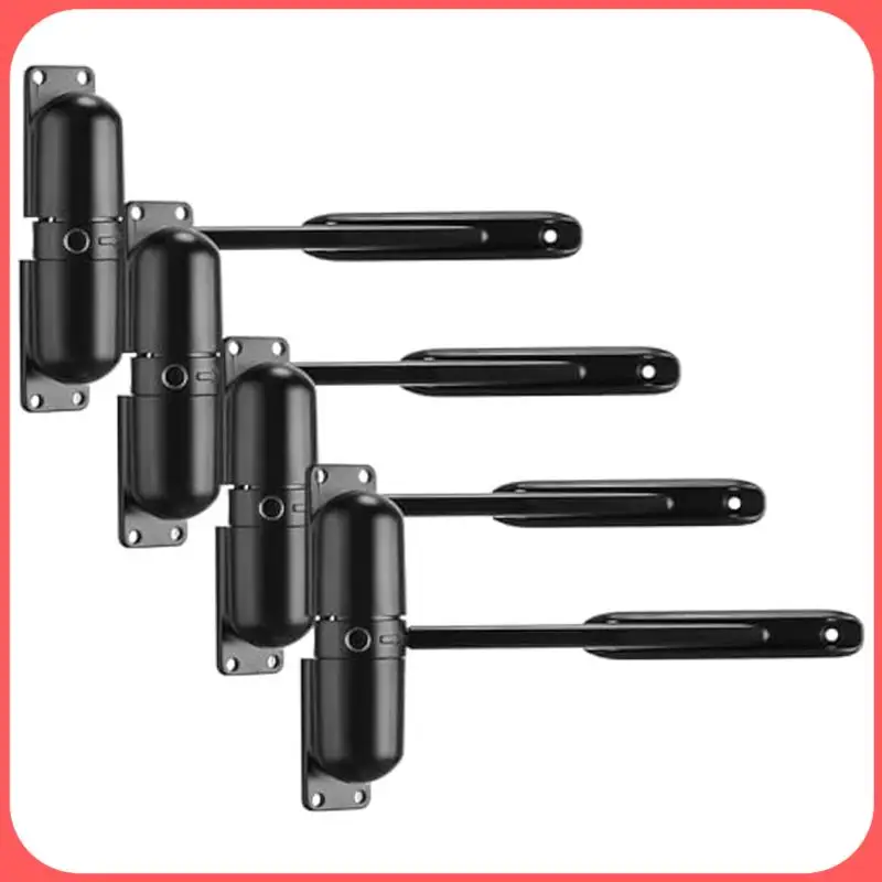 AA89-4Pcs Automatic Door Closer Set Kit Spring Door Closer Set Heavy Duty Self Closing Door Hinges, For Gate Garage Safety-Black
AA89-4Pcs Automatic Door Closer Set Kit Spring Door Closer Set Heavy Duty Self Closing Door Hinges, For Gate Garage Safety-Black