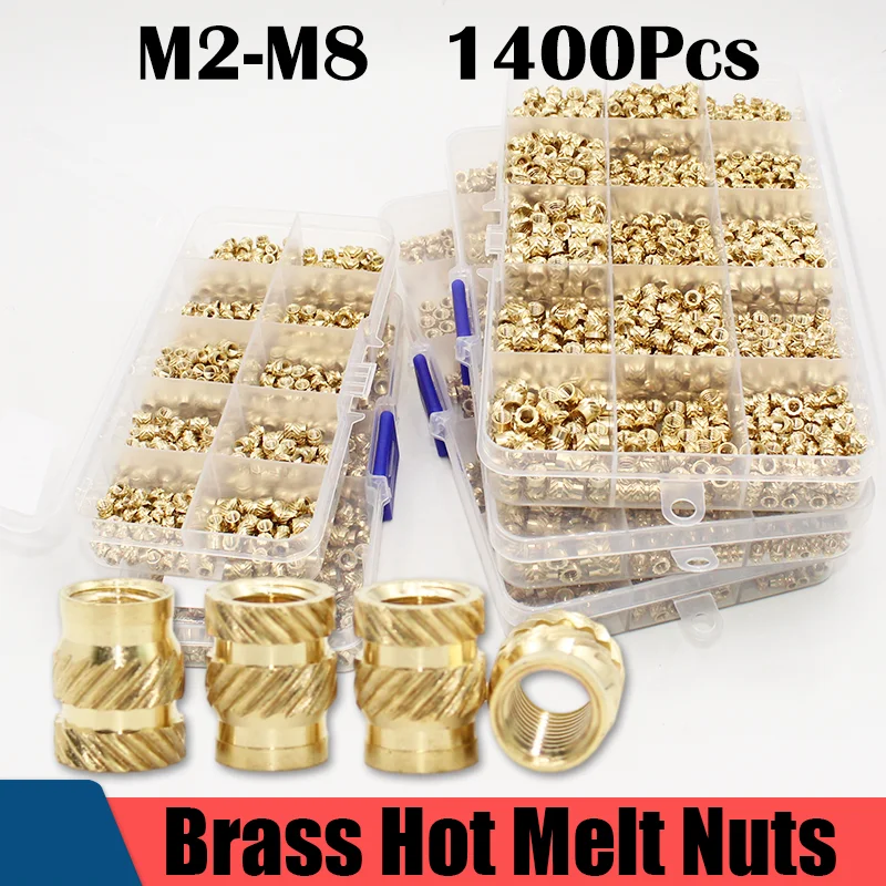 Heat Set Insert Nut Brass Soldering Tips M2 M2.5 M3 M4 M5 M6 Hot Melt Twilled Knurled Molding Injection 3D Printer Inserts Nuts
Heat Set Insert Nut Brass Soldering Tips M2 M2.5 M3 M4 M5 M6 Hot Melt Twilled Knurled Molding Injection 3D Printer Inserts Nuts