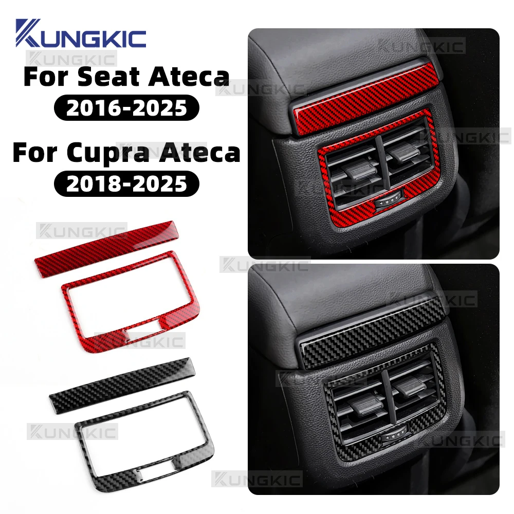 Real Soft Carbon Fiber Sticker For SEAT Ateca 5F 2016-2025 For Cupra Ateca 5F 2018-2025 LHD RHD Car Rear Air Outlet Frame Panel
Real Soft Carbon Fiber Sticker For SEAT Ateca 5F 2016-2025 For Cupra Ateca 5F 2018-2025 LHD RHD Car Rear Air Outlet Frame Panel