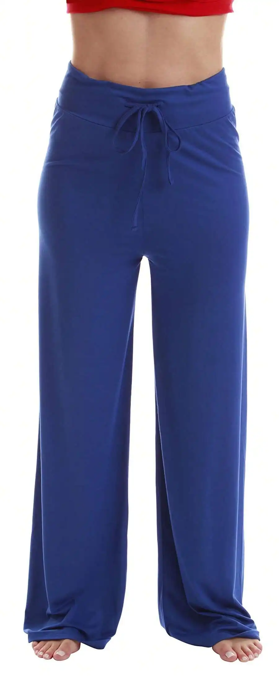 Women's Wide Leg Loose Stretchy Palazzo Lounge Pants in Solid Blue
Women's Wide Leg Loose Stretchy Palazzo Lounge Pants in Solid Blue