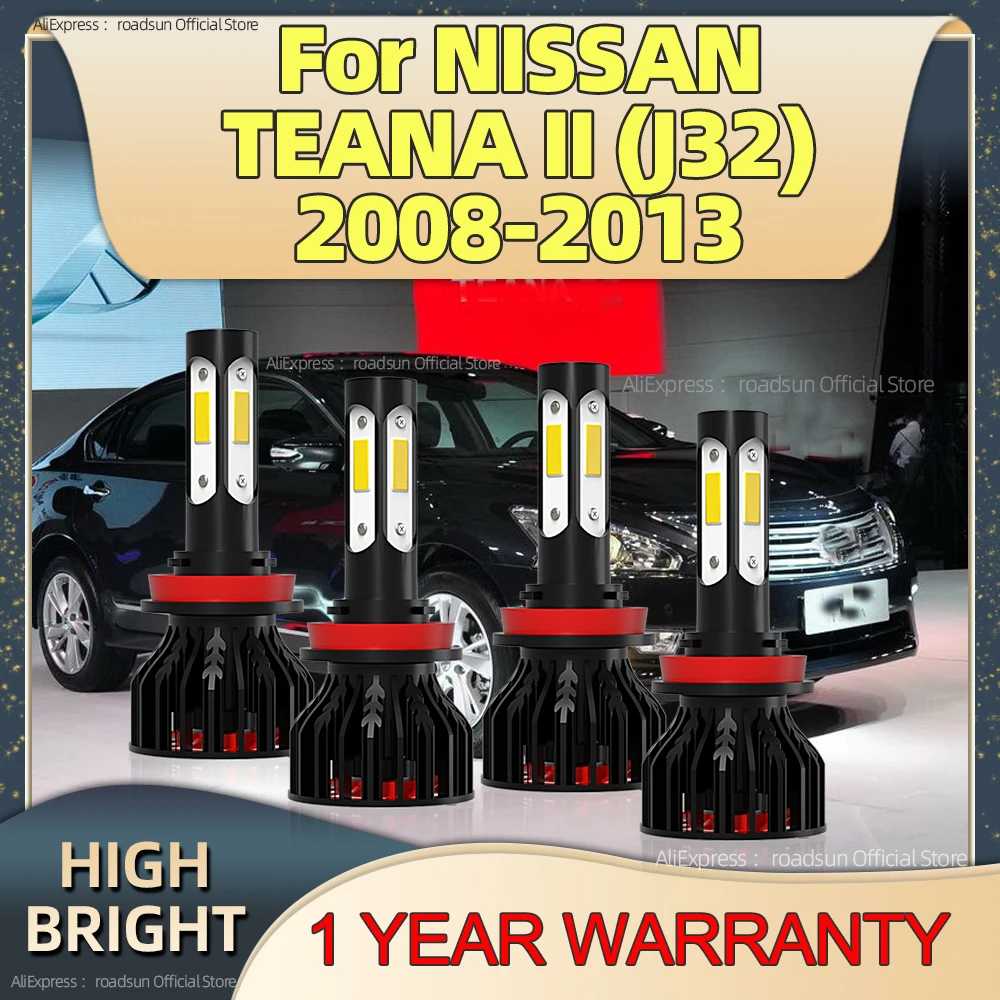 2/4Pcs 25000LM LED Super Bright Headlight H11 H9 Car Light Bulbs 4Side Chip For NISSAN TEANA J32 2008 2009 2010 2011 2012 2013
2/4Pcs 25000LM LED Super Bright Headlight H11 H9 Car Light Bulbs 4Side Chip For NISSAN TEANA J32 2008 2009 2010 2011 2012 2013