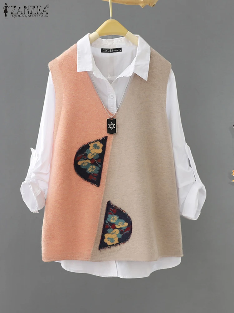 ZANZEA Korean Style Spring Loose Tank Tops Women V-Neck Vests 2025 Elegant Sleeveless Tops Casual Loose Printing Waistcoats
ZANZEA Korean Style Spring Loose Tank Tops Women V-Neck Vests 2025 Elegant Sleeveless Tops Casual Loose Printing Waistcoats