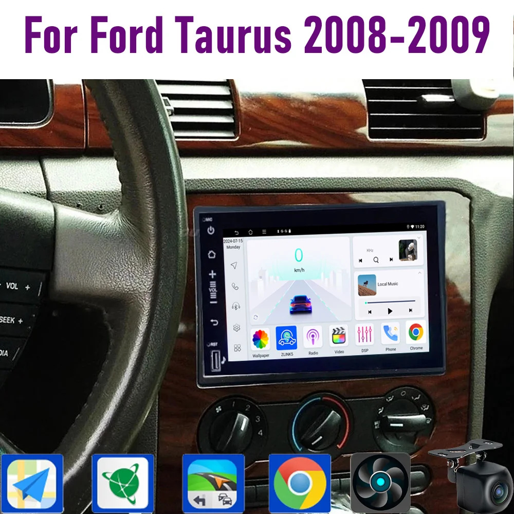 GPS 7" For Ford Taurus 2008-2009 Wireless CarPlay Android 15 Car Radio WIFI Multimedia Player Head Unit Google Map Camera 4+64GB
GPS 7" For Ford Taurus 2008-2009 Wireless CarPlay Android 15 Car Radio WIFI Multimedia Player Head Unit Google Map Camera 4+64GB