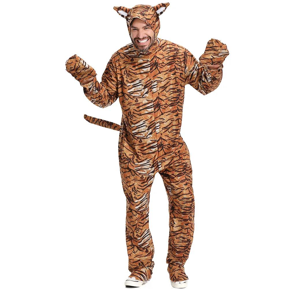 Adult Unisex Animal Costume Men Women Halloween Funny Party Tiger Cosplay Jumpsuit
Adult Unisex Animal Costume Men Women Halloween Funny Party Tiger Cosplay Jumpsuit