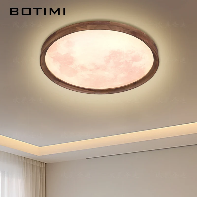 Walnut Wood Ceiling Lights With Remote For Living Room Modern Solid Wood Dimming Wooden Bedroom Lamp Round Surface Mounted Light
Walnut Wood Ceiling Lights With Remote For Living Room Modern Solid Wood Dimming Wooden Bedroom Lamp Round Surface Mounted Light
