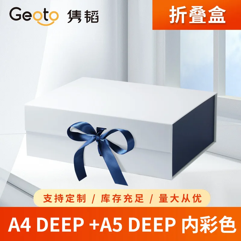 Custom. In-stock Folding Box Magnetic Flip Lid Paper Box White Outside Dark Inside Universal Packaging Box Empty B
Custom. In-stock Folding Box Magnetic Flip Lid Paper Box White Outside Dark Inside Universal Packaging Box Empty B