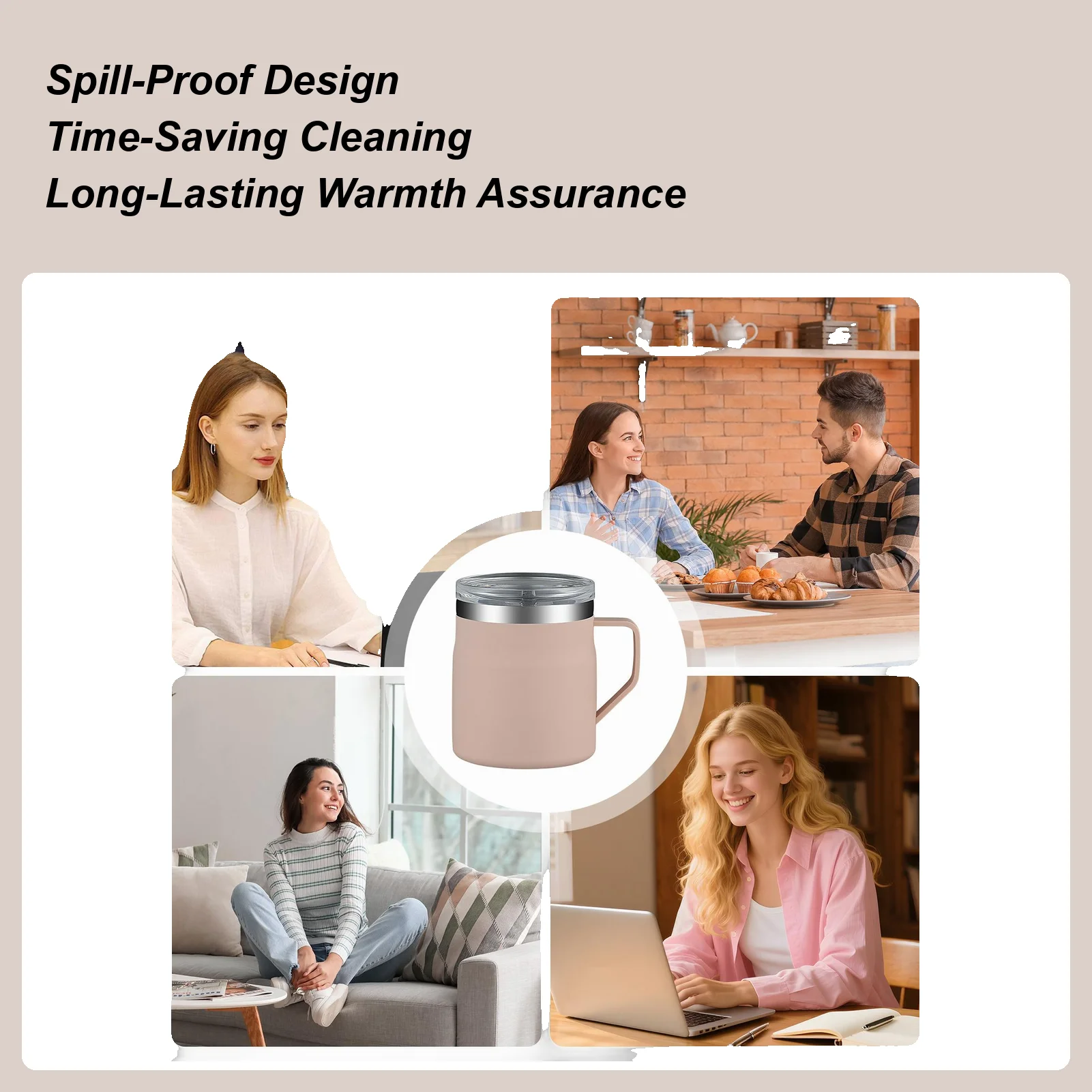 Coffee Mug Stainless Steel 450ml Travel Tumbler Portable Water Mugs For Office Students Drivers Gym Daily Commute Camping Hiking
Coffee Mug Stainless Steel 450ml Travel Tumbler Portable Water Mugs For Office Students Drivers Gym Daily Commute Camping Hiking