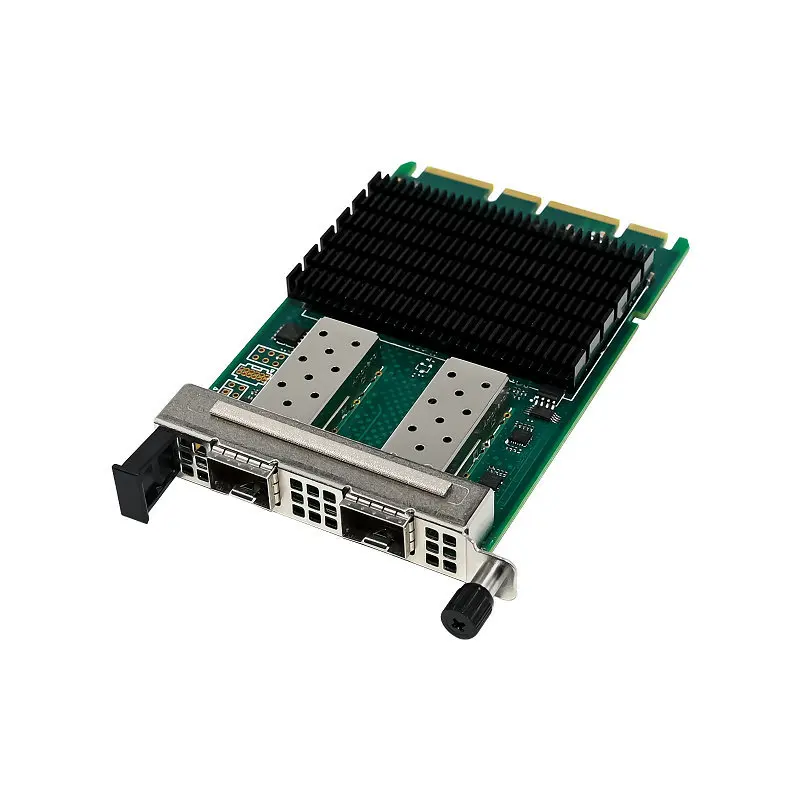 Чип E810, интерфейс OCP3.0, 25G, двухпортовая оптоволоконная сетевая карта, серверный сетевой адаптер, поддерживает RDMA
Чип E810, интерфейс OCP3.0, 25G, двухпортовая оптоволоконная сетевая карта, серверный сетевой адаптер, поддерживает RDMA