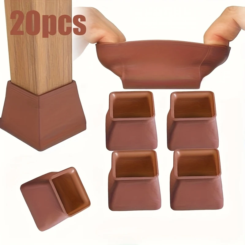20Pcs Silicone Chair Leg Covers, Non-slip Wear-resistant Furniture Feet Protectors
20Pcs Silicone Chair Leg Covers, Non-slip Wear-resistant Furniture Feet Protectors