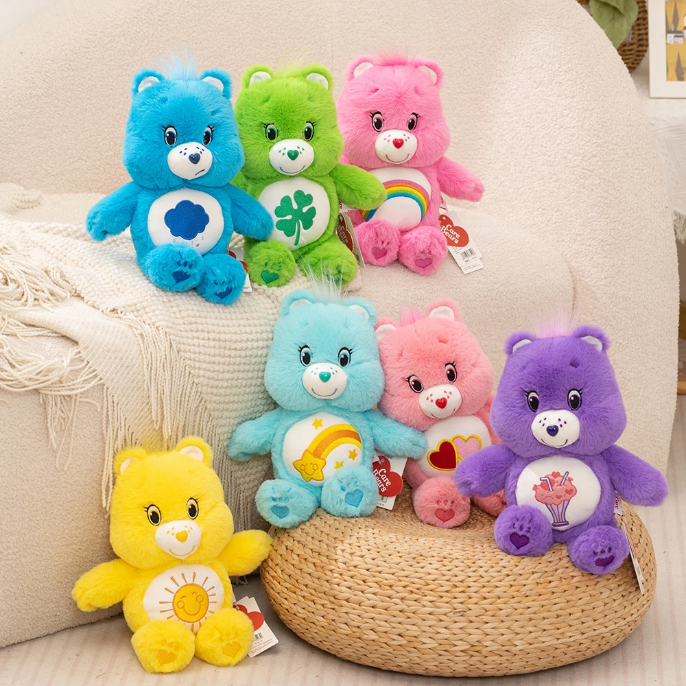 Плюшевые игрушки Care Bears, 33 см, милые радужные мишки, очаровательные мультяшные мягкие куклы, декор для дома, плюшевые подушки для сна
Плюшевые игрушки Care Bears, 33 см, милые радужные мишки, очаровательные мультяшные мягкие куклы, декор для дома, плюшевые подушки для сна