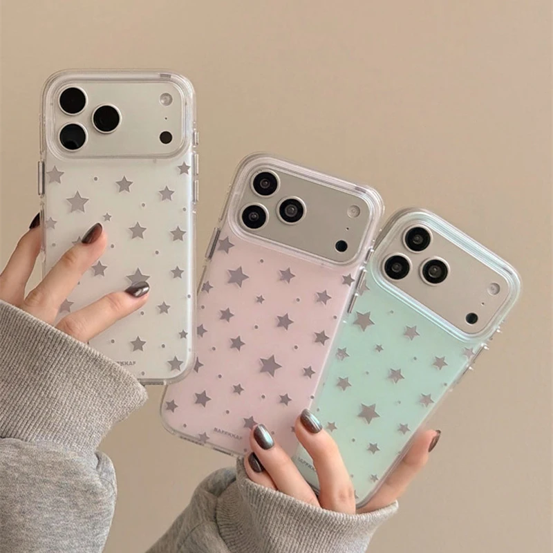Ins Popular Silver Glossy Stars Hard Back Cover For iPhone 17 Pro Max 16 15 14 13 Shockproof Phone Case
Ins Popular Silver Glossy Stars Hard Back Cover For iPhone 17 Pro Max 16 15 14 13 Shockproof Phone Case