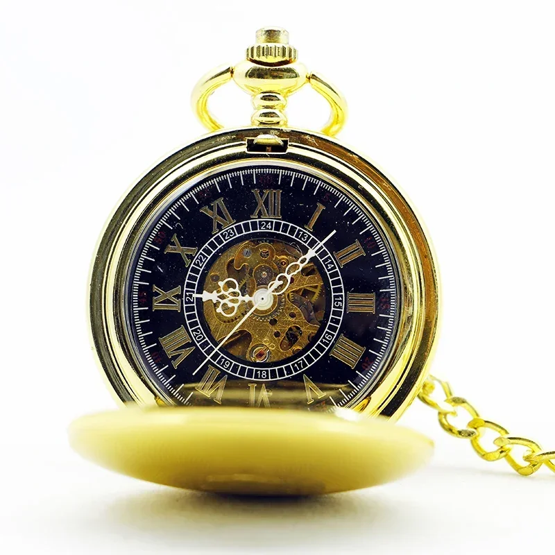 PJX1177 Golden Window Grille Engraved Pocket Watch Mechacnical Hand-winding Men Women Pocket&Fob Chain Flip Watches Reloj Hombre
PJX1177 Golden Window Grille Engraved Pocket Watch Mechacnical Hand-winding Men Women Pocket&Fob Chain Flip Watches Reloj Hombre