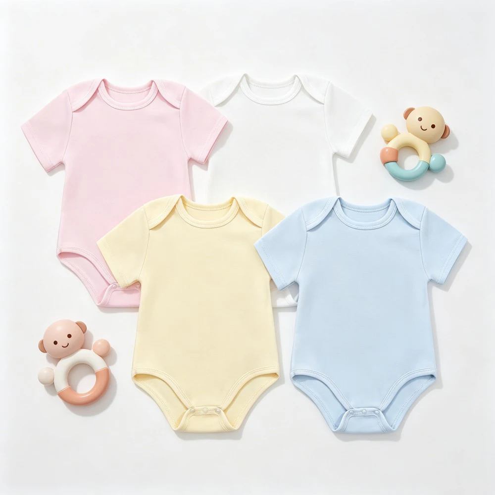 Cotton Baby Bodysuit 0-24M Solid Color Short Sleeve Onesie Newborn Infant Jumpsuit Soft Breathable Baby Rompers For Boys Girls
Cotton Baby Bodysuit 0-24M Solid Color Short Sleeve Onesie Newborn Infant Jumpsuit Soft Breathable Baby Rompers For Boys Girls