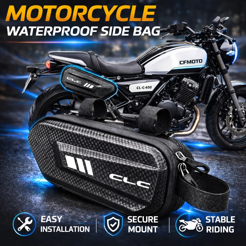 Large Capacity Motorcycle Side Bag For CFMOTO CL-C450 CLC 450 Waterproof Multifunctional Storage Pouch for Cycling Accessories
Large Capacity Motorcycle Side Bag For CFMOTO CL-C450 CLC 450 Waterproof Multifunctional Storage Pouch for Cycling Accessories