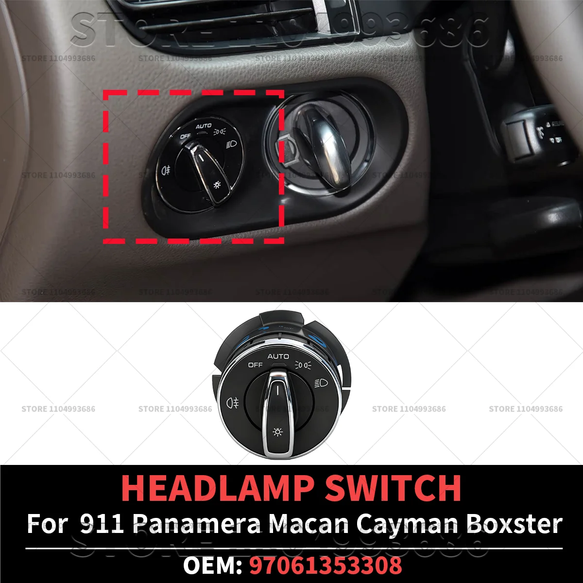 Для Porsche 911(991 992) Macan (95B) Panamera (970) 718 (981 982) Boxster Cayman Переключатель фар OEM 97061353308 97061353308DML
Для Porsche 911(991 992) Macan (95B) Panamera (970) 718 (981 982) Boxster Cayman Переключатель фар OEM 97061353308 97061353308DML