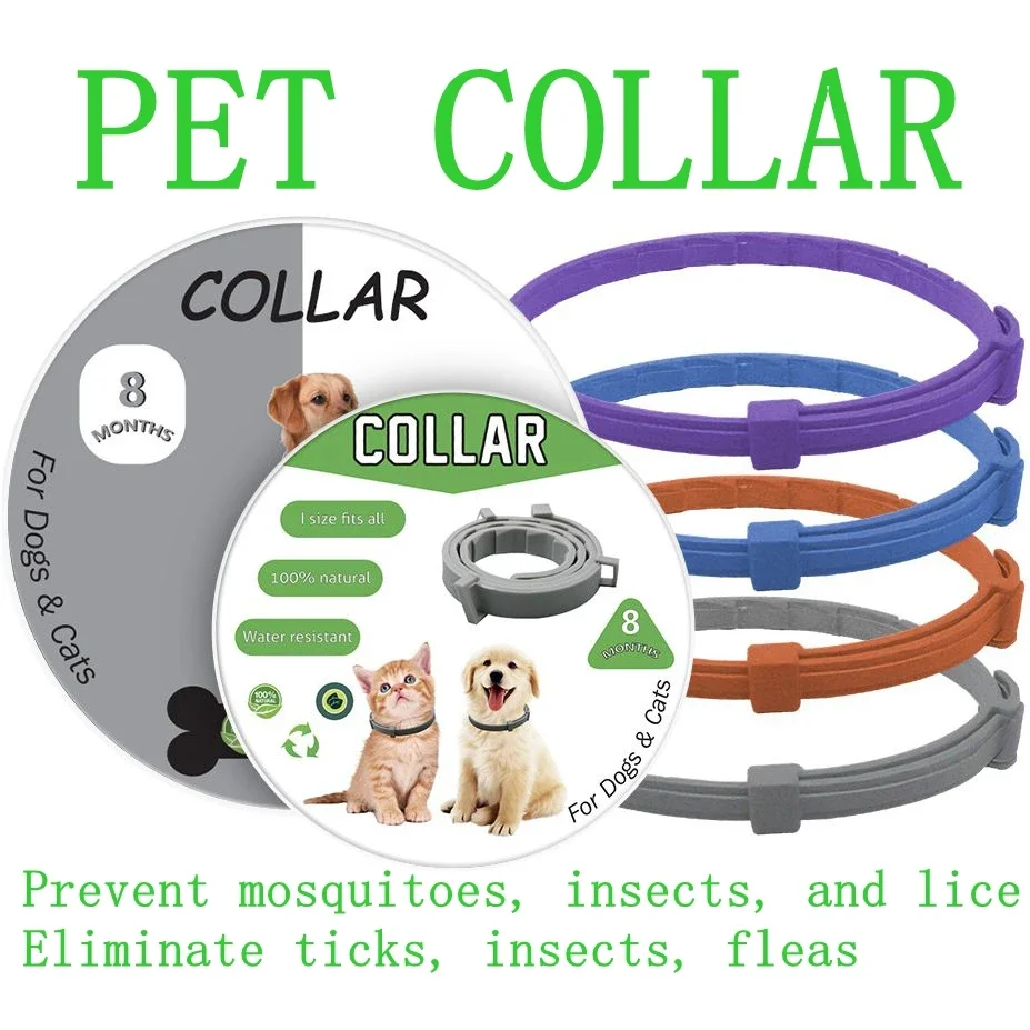 Mosquito-proof lice-proof pet decorative collar for removing fleas and ticks and itchy cats and dogs
Mosquito-proof lice-proof pet decorative collar for removing fleas and ticks and itchy cats and dogs
