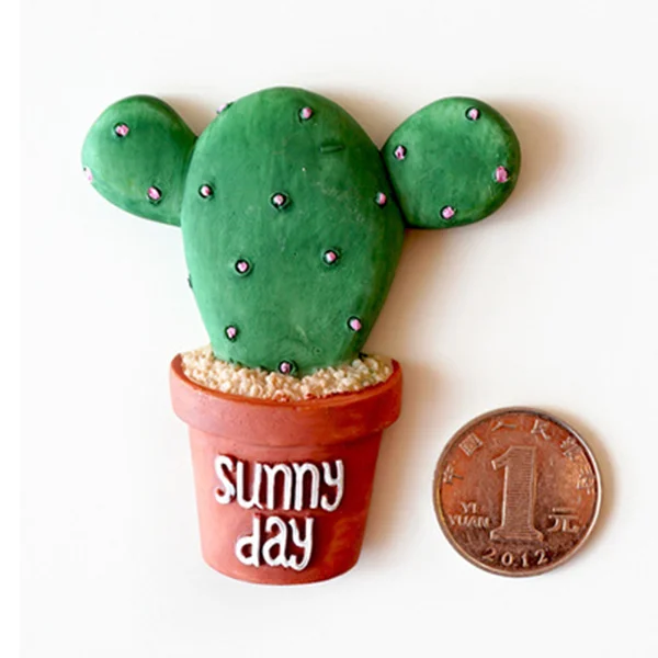 Succulent Cactus Fridge Magnet Plant Creative Resin Refridgerator Magnets Home Decoration Sticker Kitchen (Three Cactus)
Succulent Cactus Fridge Magnet Plant Creative Resin Refridgerator Magnets Home Decoration Sticker Kitchen (Three Cactus)