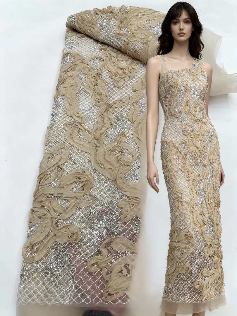 Французская кружевная ткань с блестками и бисером, 2024, высокое качество, роскошная сетка, тюль, 3D африканская кружевная ткань, нигерийское свадебное платье для женщин
Французская кружевная ткань с блестками и бисером, 2024, высокое качество, роскошная сетка, тюль, 3D африканская кружевная ткань, нигерийское свадебное платье для женщин