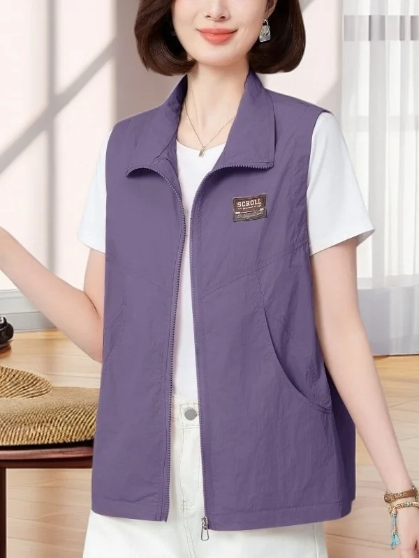 Women's Thin Vest 2026 Spring New Style Windproof Fashionable Outerwear Short Length Polyester Fabric Mom's Clothing
Women's Thin Vest 2026 Spring New Style Windproof Fashionable Outerwear Short Length Polyester Fabric Mom's Clothing