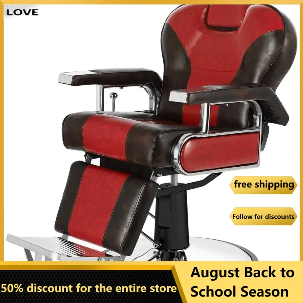 Barber Chair, Heavy Duty Barber Chairs Hydraulic Reclining Barber Chair Salon Chair Styling Chair 26.8Dx26.8Wx41.3H
Barber Chair, Heavy Duty Barber Chairs Hydraulic Reclining Barber Chair Salon Chair Styling Chair 26.8Dx26.8Wx41.3H