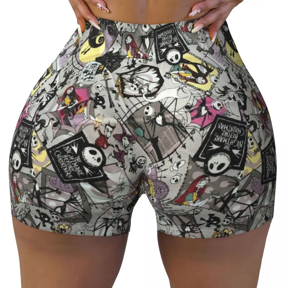 Изготовленные на заказ байкерские шорты для волейбола с рисунком «Кошмар перед Рождеством» для Джека Скеллингтона, спортивные шорты для йоги
Изготовленные на заказ байкерские шорты для волейбола с рисунком «Кошмар перед Рождеством» для Джека Скеллингтона, спортивные шорты для йоги