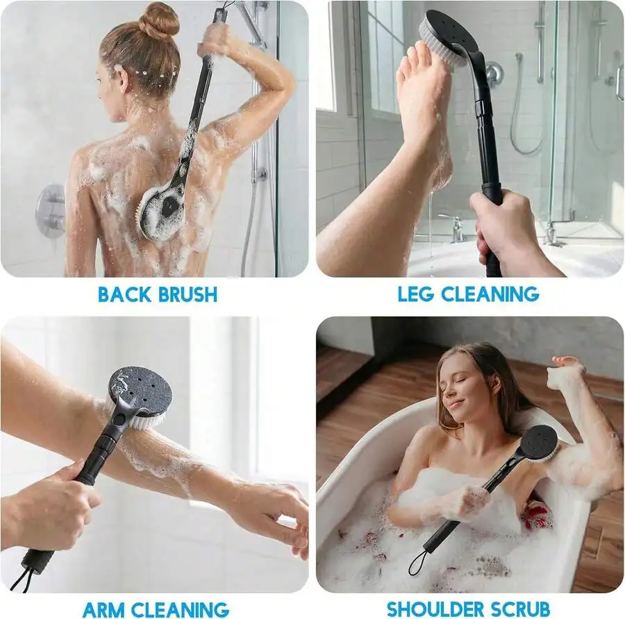 Long Handle Shower Brush For Body Exfoliation Deep Clean Back Arm Leg Shoulder Scrubber
Long Handle Shower Brush For Body Exfoliation Deep Clean Back Arm Leg Shoulder Scrubber