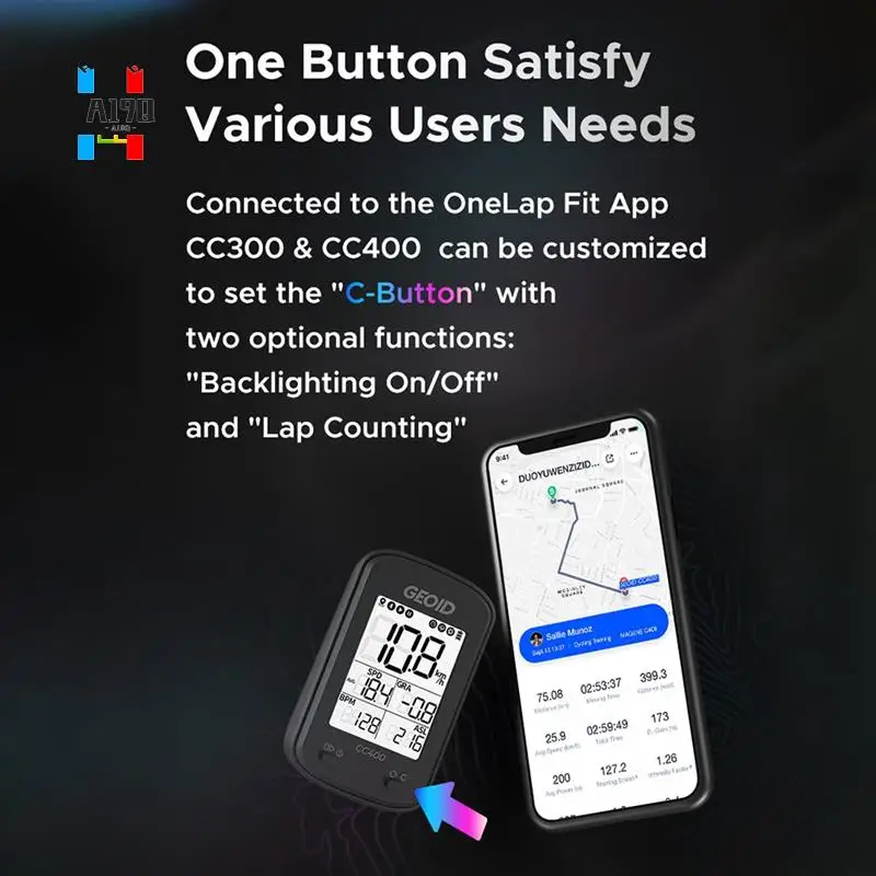 A19Q-GEOID CC400 Smart GPS Bike Computer Wireless Cycling Speedometer Road Bike Waterproof Bluetooth ANT+ Bicycle Odometer
A19Q-GEOID CC400 Smart GPS Bike Computer Wireless Cycling Speedometer Road Bike Waterproof Bluetooth ANT+ Bicycle Odometer