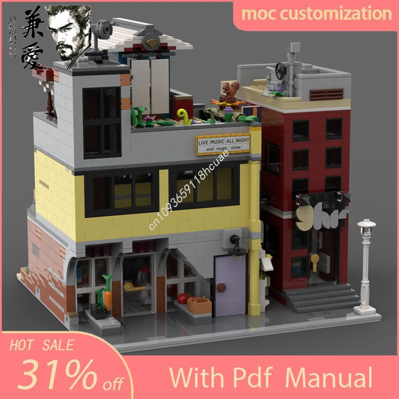 MOC Custom Modular Building Japanese school and capsule hotel Street View Model Building Block Diy Assembly Bricks Toys Kid Gift
MOC Custom Modular Building Japanese school and capsule hotel Street View Model Building Block Diy Assembly Bricks Toys Kid Gift