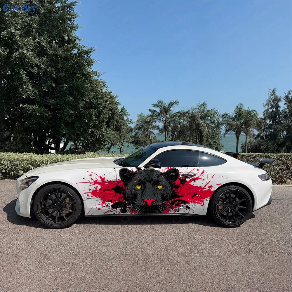 2pcs Blood Black Panther Car Sticker Full Body Floral Decoration Scratches Protective Car Sticker Waterproof Car Vinyl Wraps
2pcs Blood Black Panther Car Sticker Full Body Floral Decoration Scratches Protective Car Sticker Waterproof Car Vinyl Wraps