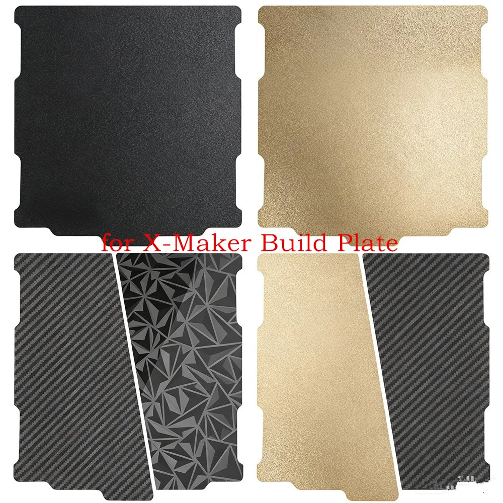 For X-Maker Build Plate Textured PEI Sheet 178x184mm Double Sided PET PEO PEI Flexible Spring Steel Print Bed Strong Adhesion
For X-Maker Build Plate Textured PEI Sheet 178x184mm Double Sided PET PEO PEI Flexible Spring Steel Print Bed Strong Adhesion