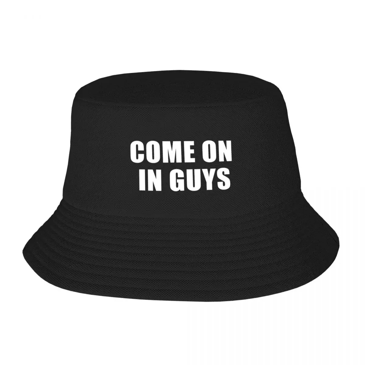 Come On In Guys (Black) Bucket Hat Hood Ball Cap Snap Back Hat Women Men's
Come On In Guys (Black) Bucket Hat Hood Ball Cap Snap Back Hat Women Men's