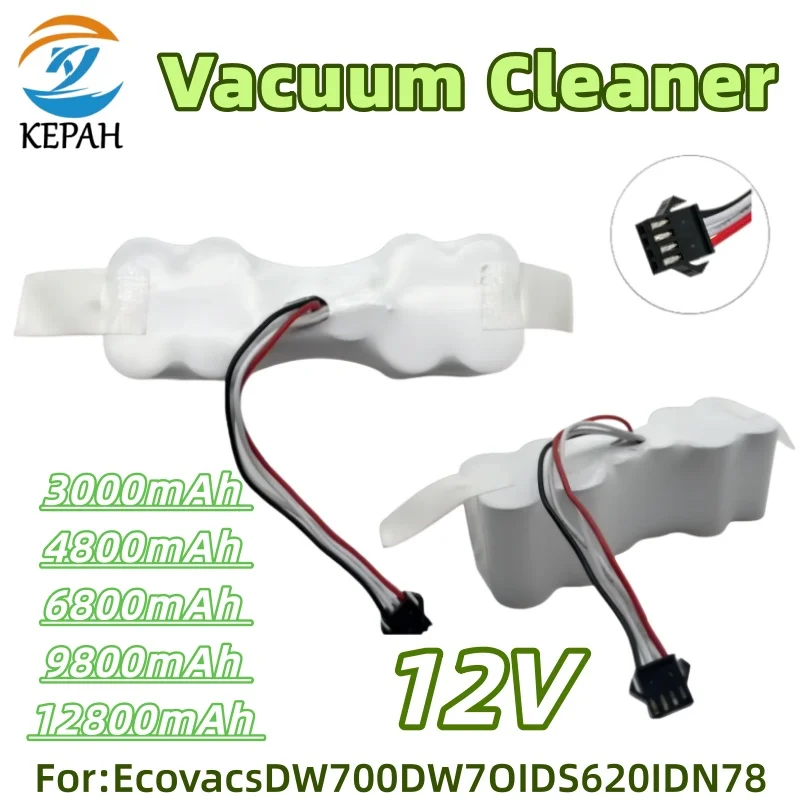 12V 3000-12800mAh Replacement Battery|For Ecovacs DW700/DW701/DS620 Robot Vacuum Cleaner
12V 3000-12800mAh Replacement Battery|For Ecovacs DW700/DW701/DS620 Robot Vacuum Cleaner