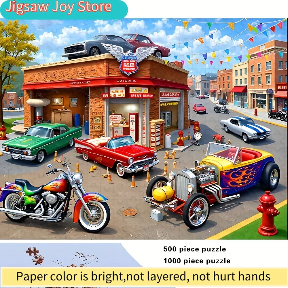 Пазл для взрослых (500/1000 деталей) - сложная головоломка с замысловатыми узорами, портативная коробка для семейных игр
Пазл для взрослых (500/1000 деталей) - сложная головоломка с замысловатыми узорами, портативная коробка для семейных игр