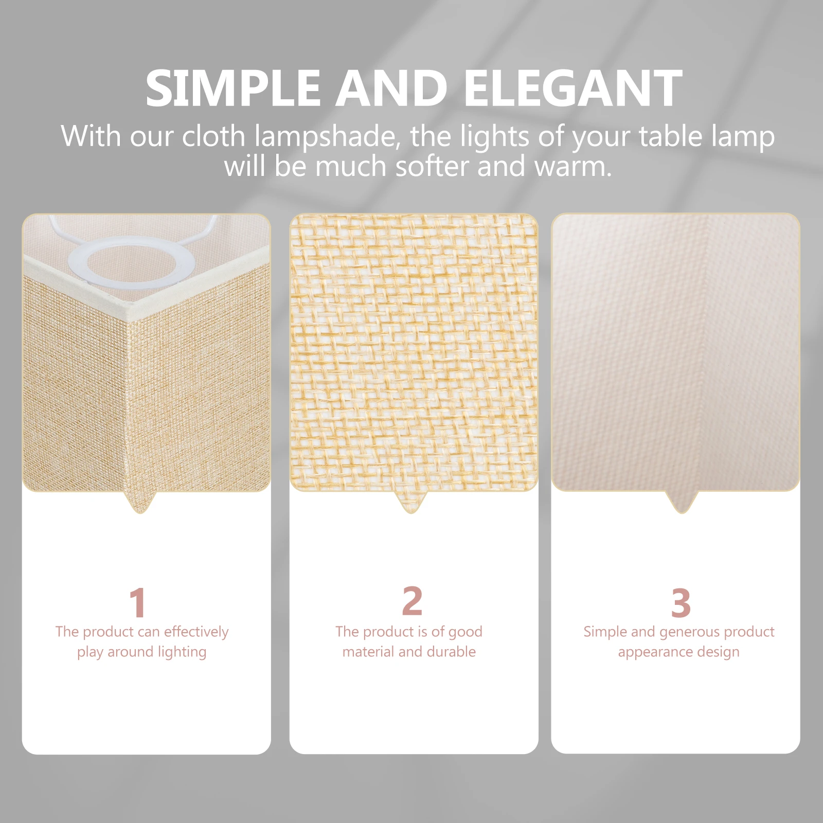 Stylish Cloth Lampshade Durable Cover For Ceiling Bedroom Home Decor Khaki Soften Light Eye Protection Easy Install
Stylish Cloth Lampshade Durable Cover For Ceiling Bedroom Home Decor Khaki Soften Light Eye Protection Easy Install