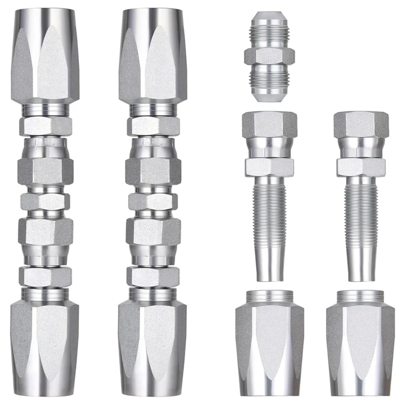 2Pcs Hydraulic Hose Field Fittings Repair Kit And 5Pcs Small Repair Parts, Reusable Hydraulic Repair Fittings
2Pcs Hydraulic Hose Field Fittings Repair Kit And 5Pcs Small Repair Parts, Reusable Hydraulic Repair Fittings