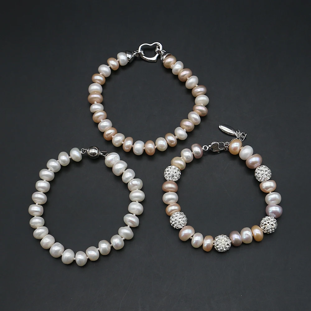 Unique Niche Natural Freshwater Colored Button Pearl Bracelet Jewelry Accessory Gift Souvenir Wedding Party Outfit Bag Styling
Unique Niche Natural Freshwater Colored Button Pearl Bracelet Jewelry Accessory Gift Souvenir Wedding Party Outfit Bag Styling