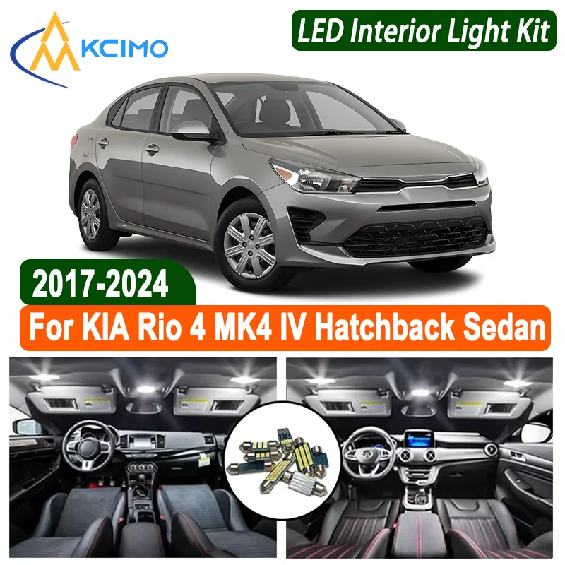 Upgrade for KIA Rio 4 MK4 IV Hatchback Sedan 2017-2024 Interior LED Kit for Dome/Map/Trunk Lights Extremely Bright
Upgrade for KIA Rio 4 MK4 IV Hatchback Sedan 2017-2024 Interior LED Kit for Dome/Map/Trunk Lights Extremely Bright