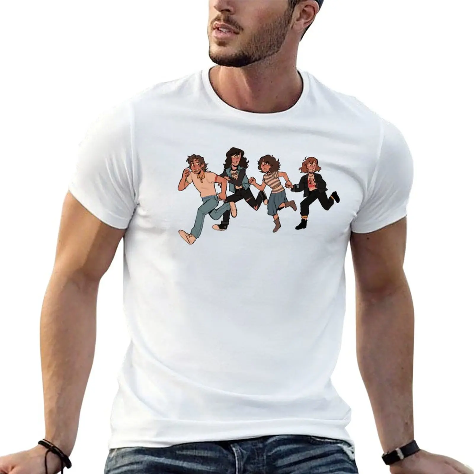 Футболка Skeddadle, футболка, аниме для мужчин, хлопковые рубашки
Футболка Skeddadle, футболка, аниме для мужчин, хлопковые рубашки