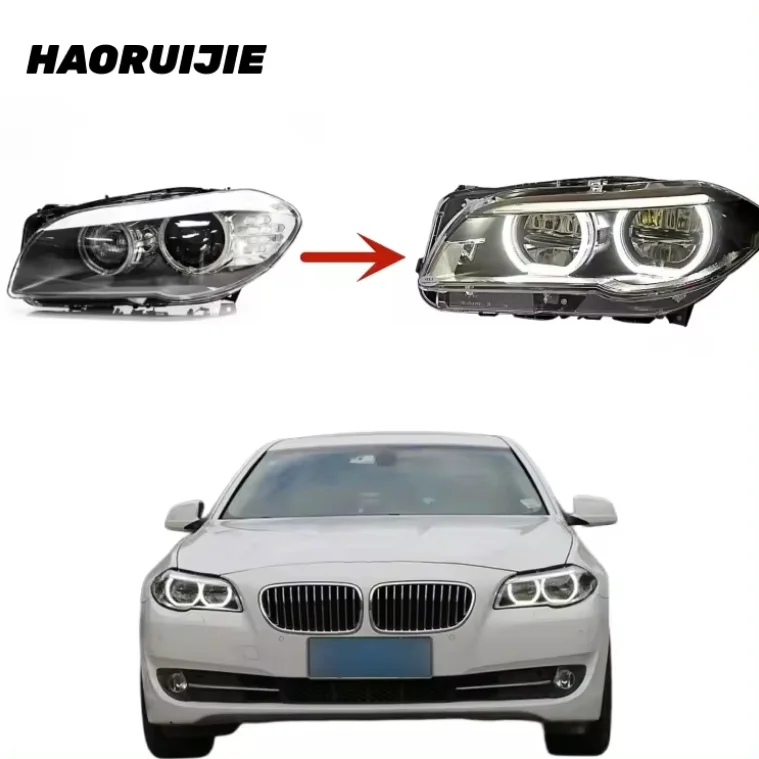 LED Headlight for BMW F10 Xenon Headlights Upgraded to 5 Series Angel Eyes LED Daily Running Lights 2010 2012 2013 2014
LED Headlight for BMW F10 Xenon Headlights Upgraded to 5 Series Angel Eyes LED Daily Running Lights 2010 2012 2013 2014