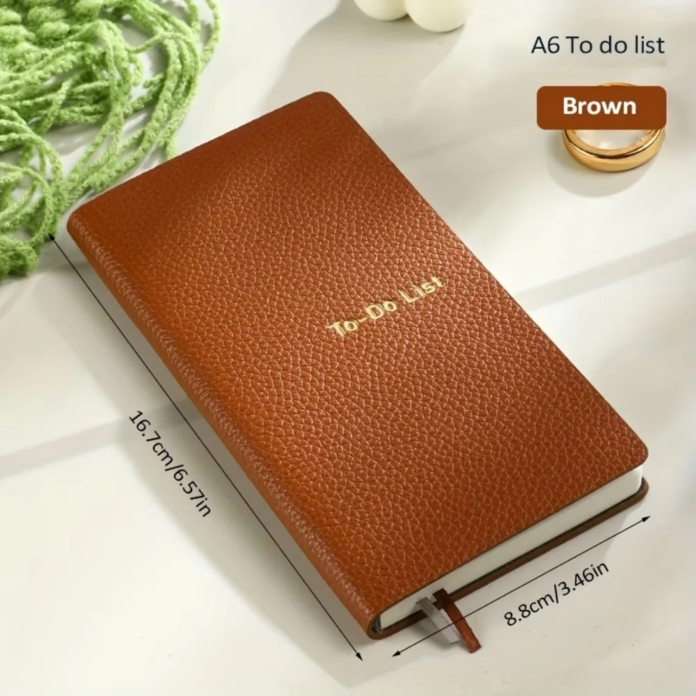 Portable A6 To Do List Notebook Business Pocket Size Plan Notebook with PU Leather Cover Note Book Daily Task Planner
Portable A6 To Do List Notebook Business Pocket Size Plan Notebook with PU Leather Cover Note Book Daily Task Planner