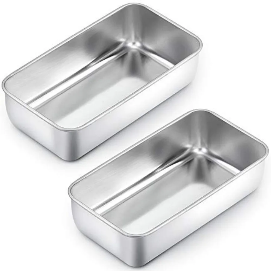 Loaf Pans for Baking Bread, 9 × 5 Inch Stainless Steel Loaf Bread Pans Tins for Homemade Brownies, Healthy and Sturdy, Oven and
Loaf Pans for Baking Bread, 9 × 5 Inch Stainless Steel Loaf Bread Pans Tins for Homemade Brownies, Healthy and Sturdy, Oven and